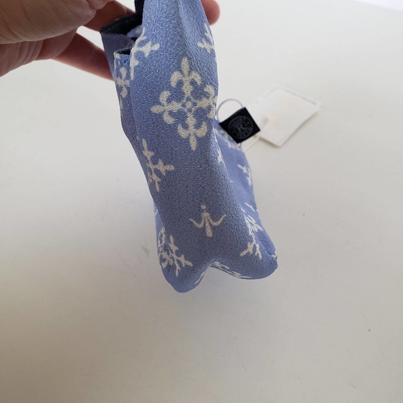 Russet Designer Mini Small Bag Purse Pouch Nylon Blue Monogram New With Dust Bag - Picture 4 of 6